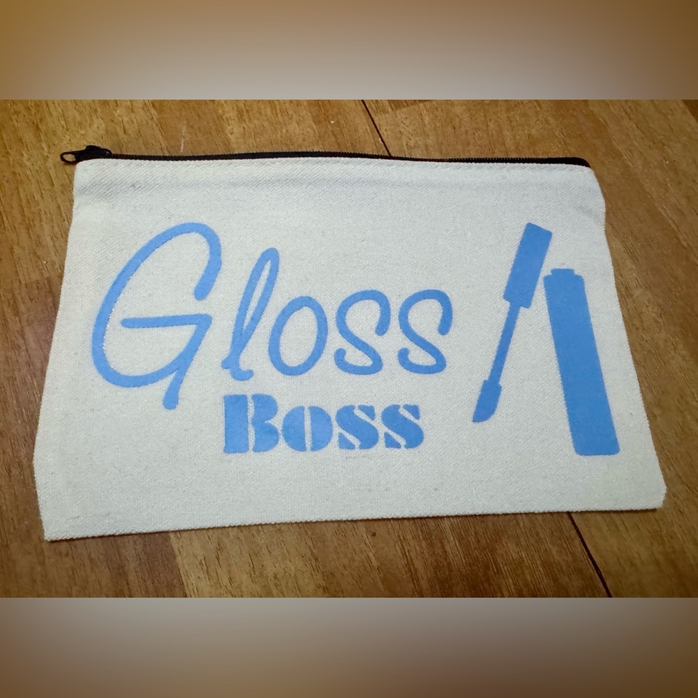Hand Crafted Canvas Zipper Pouch - Picture 7 of 7